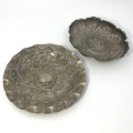 Silver sweets dish marked H 18 Nov 1918