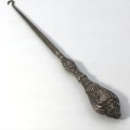 Antique Silver bootlace puller - hallmarked - Birmingham - front part is steel