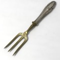 German silver handle 3 prong fork