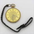 Antique Cortebert goldplated pocketwatch - Working - Missing a second hand