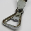 Vintage keychain bottle opener and can opener