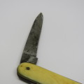 Vintage Potter 2 blade pocket knife with damaged bone handle