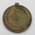 WW1 Victory medal issued to 1823 Driver R. O`Halloran - Unit not visible - Suspender ring missing