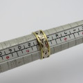 18kt yellow and white gold ring - Weighs 2,7 g - Size L 1/2