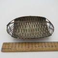 Antique German 800 silver basket dish - Weighs 72,3 g