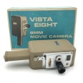 Vintage Vista Eight 8mm battery operated movie camera in box - not working