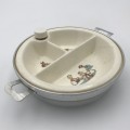 Vintage Childs feeding bowl with hot water warming tray