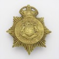 WW2 SA Police helmet badge with King`s crown - `S` type - Dented