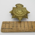 WW2 SA Police helmet badge with King`s crown - `S` type - Dented