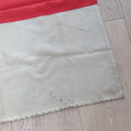 Vintage British St. George Cross flag flown by the Kisbey-Green family at the 1947 Royal visit