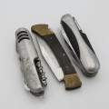 Lot of 3 pocket knives - Some well used