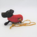 Vintage German tinplate mechanical dog toy - Legs missing - Not working properly