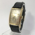 1930`s Gruen Curvex Precision 10kt Gold filled mens watch - rare model - working