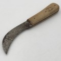 Vintage Pruning knife with wooden handle