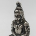 Vintage Silver Hindu god idol figurine - marked T100 - weighs 37,5g