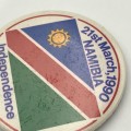 Namibia Independence day 21st March 1990 tinnie lapel pin badge