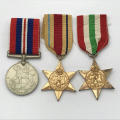 Set of 3 WW2 Medals issued to 116998 A.H. Neubert