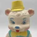 Vintage Rubber circus teddy bear