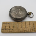 Antique sterling silver full hunter pocket watch - Working - Inscribed Francis Wilson Wright