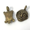 Lot of 7 vintage brass castings - Ashanti Tribe - lost wax method