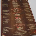 Vintage Seven Spur Sea Point wooden menu - Spur Burger R6,95