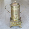 Vintage brass urn with burner stand - 45cm