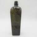 Antique JT Beukers Schiedam green glass gin bottle