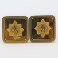 Pair of SA Police 75 years commemorative cufflinks