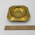 Vintage large brass ashtray