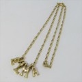 Costume jewellery gold colour ELMA necklace - 44cm