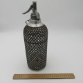 Vintage IDS Soda stream bottle with mesh made in - Czecho Slovakia