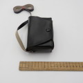 Small leather camera pouch