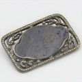 Vintage Silver marcasite brooch