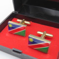 Namibia flag cufflinks