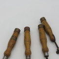 Lot of 4 Marples leather working stamp tools