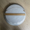Vintage plaster of paris Dutch thematic plate - 34.5 Diameter - Some small marks