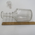 Vintage crystal glass decanter - Small chips