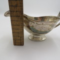 Vintage heavy silver plated gravy boat