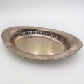 Vintage silver plated large dish
