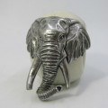 Hot Metal African Elephant napkin ring by Helen Richard