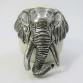 Hot Metal African Elephant napkin ring by Helen Richard