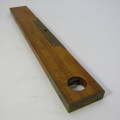 J. Rabone and Sons antique spirit level with brass trimmings