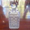 Vintage cut glass decanter - Some chips