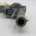 Vintage Shootin Iron blue toy cap gun - Some repairs done