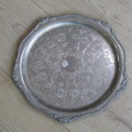 Heavy silver plated tray