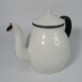 Vintage enamelled small teapot