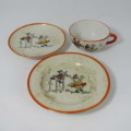 Vintage Childs Coffee set trio with Mickey Mouse picture