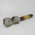 Vintage knife sharpener with wooden handle