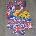 Lot of more than 130 bunting paper flags - vintage