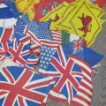 Lot of more than 130 bunting paper flags - vintage